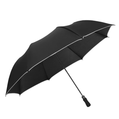 Logotipo personalizado Cubo Mão de madeira Comércio guarda-chuva dobrável XN0023 com 2 cores de impressão