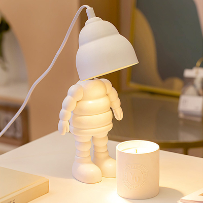 Lâmpada de mesa pequena de desenhos animados nórdicos Aromaterapia e artesanato de fusão de cera com impressão a cores