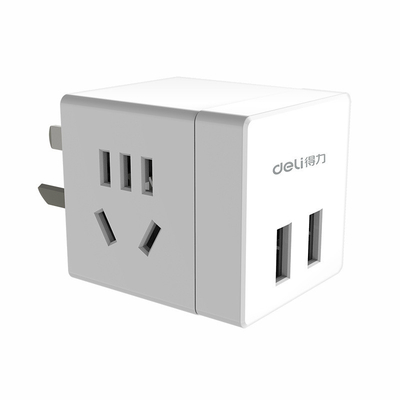 Pequena tomada sem fio com 2 buracos e 2 portas USB Conversor inteligente Logotipo do cliente