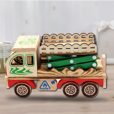 Modelo de carro de nadadeira de madeira ideal para decoração doméstica e ocasião de Ação de Graças