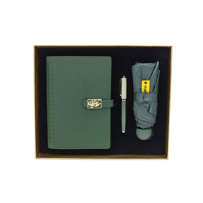 - Conjunto de Presentes de Negócios Chique Caixa de Notas Caneta de assinatura Sombrinha de Sol para Incentivos de Negócios
