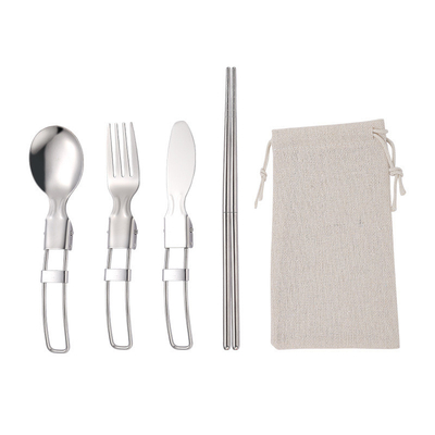 Saco portátil de armazenamento de utensílios de mesa para acampamento ao ar livre