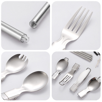 Saco portátil de armazenamento de utensílios de mesa para acampamento ao ar livre