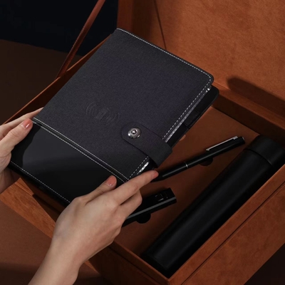 Set de souvenirs de hotel e resort para negócios caneta de mão de couro Caixa de água notebook para colecionadores