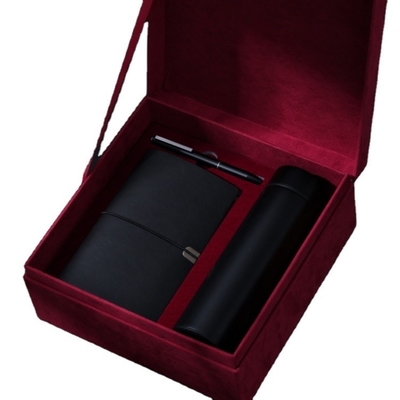 Display de temperatura Taça de termo em casaco vermelho Flip Box perfeito para lembranças de negócios