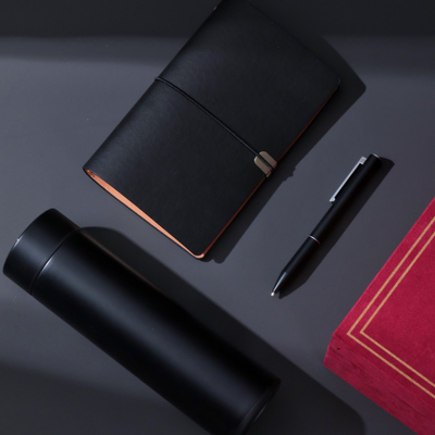 Display de temperatura Taça de termo em casaco vermelho Flip Box perfeito para lembranças de negócios