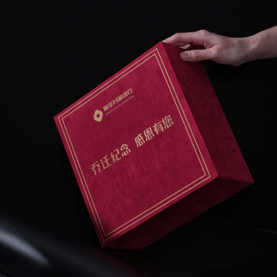 Display de temperatura Taça de termo em casaco vermelho Flip Box perfeito para lembranças de negócios