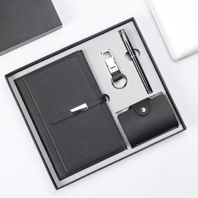Graduação Ocasião Business Notebook Set com carteira Bolsa Notepad Keychain Produtos de escritório