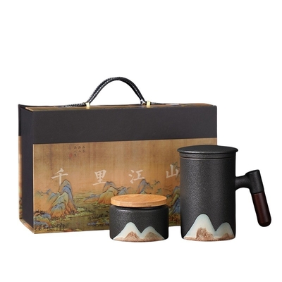 Campanhas de Marketing Yuanshan Conjunto de Copo de Manobras de Madeira com Logotipo Personalizado