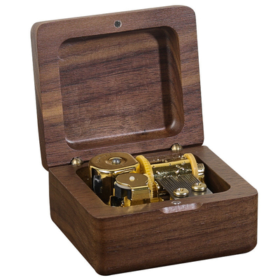 Impressão UV Movimento Walnut Octopus caixa de música para desktop decoração e criativa