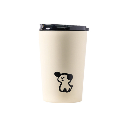 Impressão de tela de seda Cute Frosted Cup isolado para o presente aniversário do funcionário