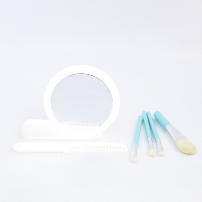 Espelho de maquiagem LED portátil dobrável portátil com impressão UV