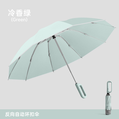 Técnicas de impressão para gráficos Triple Fold Loop Buckle Automático Reverse Umbrella