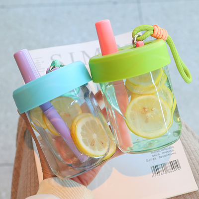 Relações com os ex-alunos / Reuniões de turma Versão coreana Cute Straw Cup com recurso anti-drop