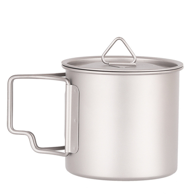 Copo de Titânio Portátil Impresso com tela de seda 350 ml para acampamento e atividades ao ar livre