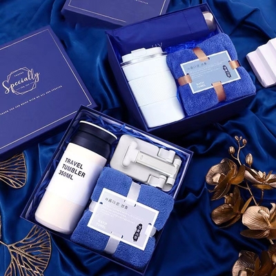 Conjunto de presentes personalizados para empresas Logotipo de taça guarda-chuva de mão e taça de casamento para clientes