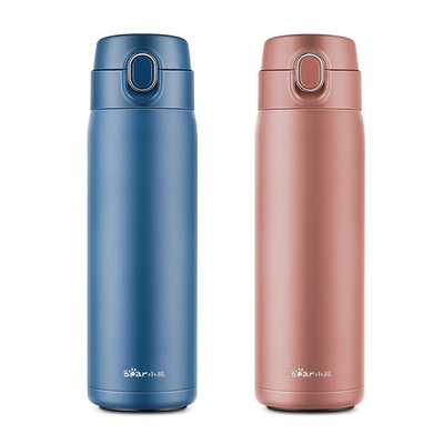 Técnicas de impressão de tela de seda 1 Gráficos coloridos em Yuedong Bouncing Insulated Cup 500ml