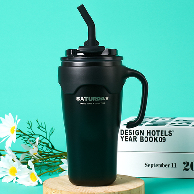 Copo de café portátil de grande capacidade com duas bebidas