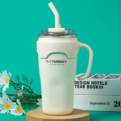 Copo de café portátil de grande capacidade com duas bebidas