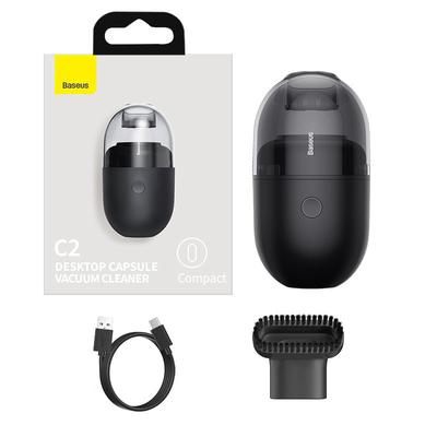 Creative Office Gift Impressão UV Desktop Capsule Vacuum Cleaner com Logotipo do Cliente