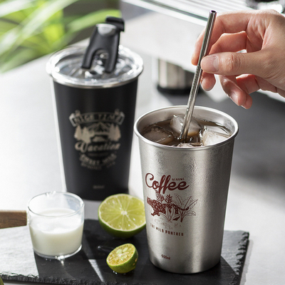 Taça portátil de aço inoxidável para atividades ao ar livre e relações com ex-alunos