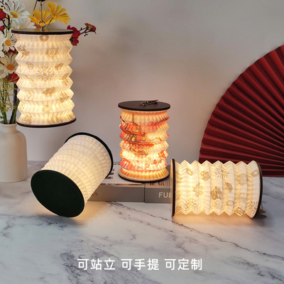 Experimente a beleza das lanternas chinesas com o nosso presente de lâmpada de acordeão dobrável