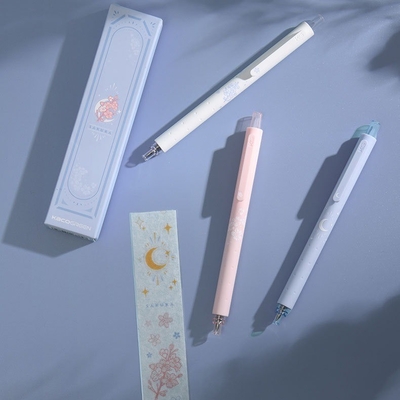 Alta aparência Agricultura Noite à beira da estrada Sakura Neutral Pen 3 Pack para escritório presente