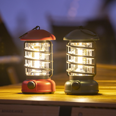 Logotipo do cliente Retro Camping Lights Perfeito para uma viagem de acampamento de Ação de Graças memorável