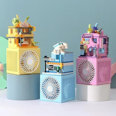 Impressão a cores para gráficos 1 cor masculina USB pequeno ventilador criativo ventilador de brinquedo infantil