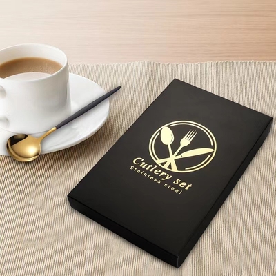 Alta Valor Estético Rust Steel Tableware Set de 4 Peças Color Printing Novidade Presentes