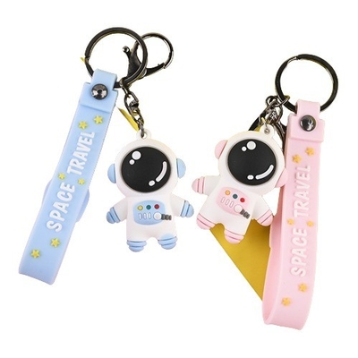 Impressão UV Criativa Cartão Animado Astronauta Keychain Boneca tridimensional Novidade Presente