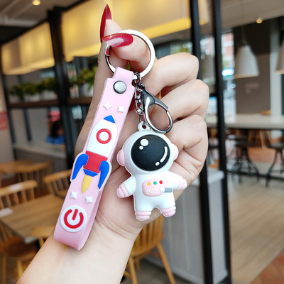 Impressão UV Criativa Cartão Animado Astronauta Keychain Boneca tridimensional Novidade Presente