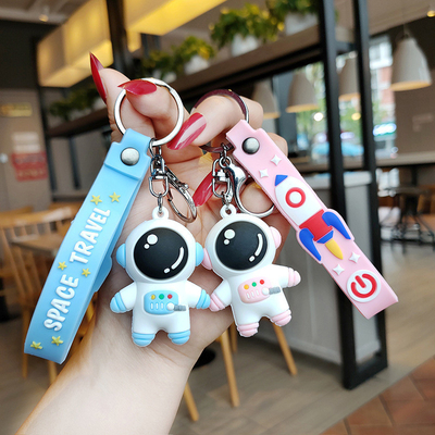 Impressão UV Criativa Cartão Animado Astronauta Keychain Boneca tridimensional Novidade Presente