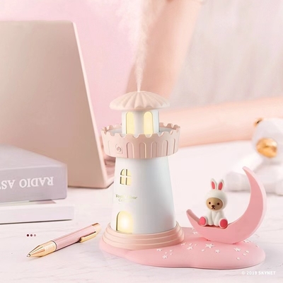 Produtos de escritório Teddy Moonshine Castle Umidificador de escritório com impressora de tela de seda
