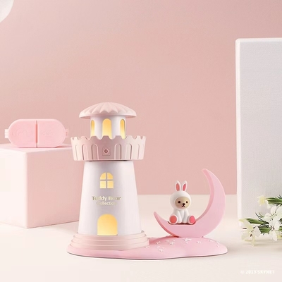 Produtos de escritório Teddy Moonshine Castle Umidificador de escritório com impressora de tela de seda