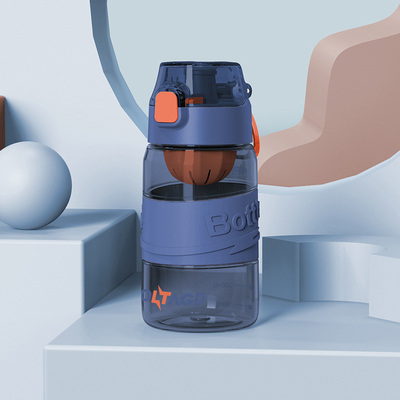 Garrafa de água fitness de 500 ml Desenho portátil e anti-caída Ótimo para atividades de empresa