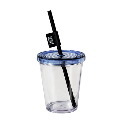 Impressão UV Copo de café de palha de cerveja fria de verão com tampa Copo conveniente e elegante