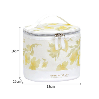 Conjunto de presentes elegante Saco sanitário de grande capacidade com cilindro de flores escondido