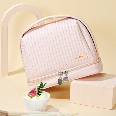 Produtos de escritório Segregação seca e molhada Saco cosmético em cor doce para forma personalizada