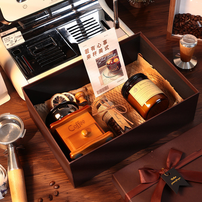 Caixa-presente da máquina de café para damas de honor e padrinhos perfeita prenda de mão do dia dos namorados