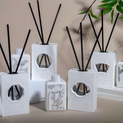 Jardim de Janela Chinesa Série Oca Aromaterapia Set Meilan Bamboo Crisântemo Jar