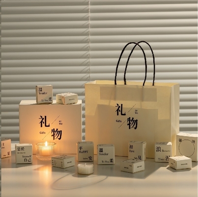 Agência de viagens Candelas brancas de aromaterapia direcionadas Caixa de presente Mini velas para interiores