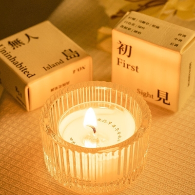 Agência de viagens Candelas brancas de aromaterapia direcionadas Caixa de presente Mini velas para interiores