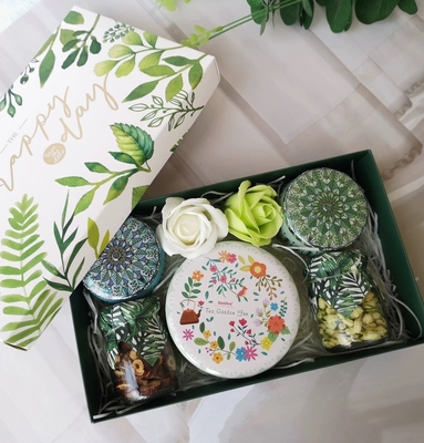 Caixa de presente de chá de flores favorita da agência de viagens da série de florestas de presente para festivais