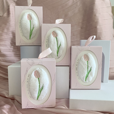 Ins Estilo Toalha de Tulipa Souvenir único do Dia das Mulheres para entusiastas da agricultura no ano