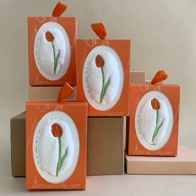 Ins Estilo Toalha de Tulipa Souvenir único do Dia das Mulheres para entusiastas da agricultura no ano