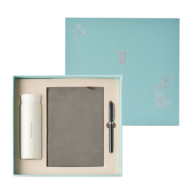 Conjunto de negócios para agricultura Bloquear Thermos Mousse Pen e portátil Notebook personalizável