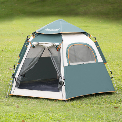 Logotipo do cliente Tenda de seis lados totalmente automática e protetor solar para atividades ao ar livre