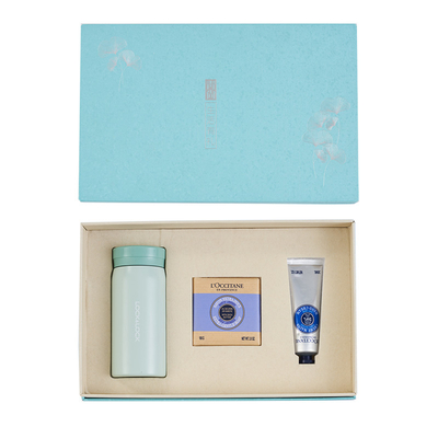 C Lock Thermos Mug Sabão L'Occitane Conjunto de Creme de Mão Ideal para hóspedes de hotel e resort