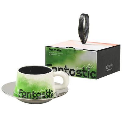 Capacidade Copo de água Copo grande de arte Latte na série Fantesi para presentes de negócios personalizados